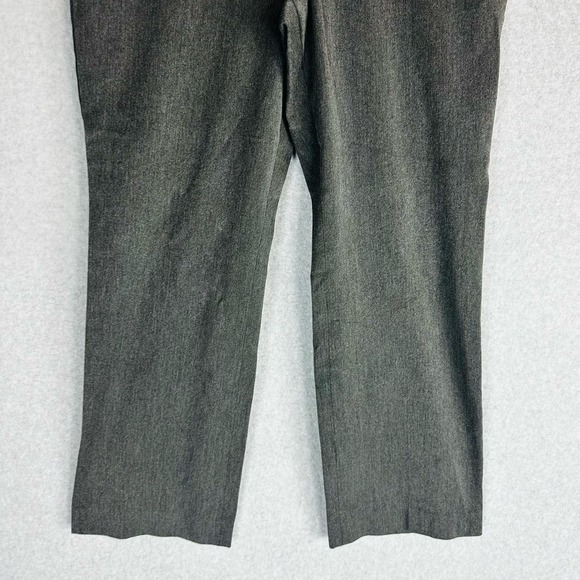 Talbots Womans 10P Petite Curvy Barely Boot Cut Dress Pants Grey Thick Stretch - Picture 4 of 7